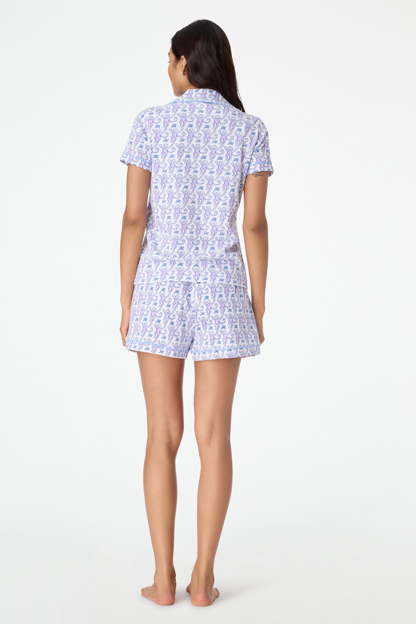Roller Rabbit Lavender Monkey Polo Pajamas view 5