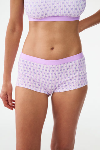 Roller Rabbit Lovely Stripe Crosby Boyshort Lavender