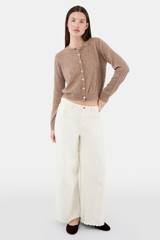 ROLLER RABBIT COPPER LUREX SHINE MOXIE CARDIGAN