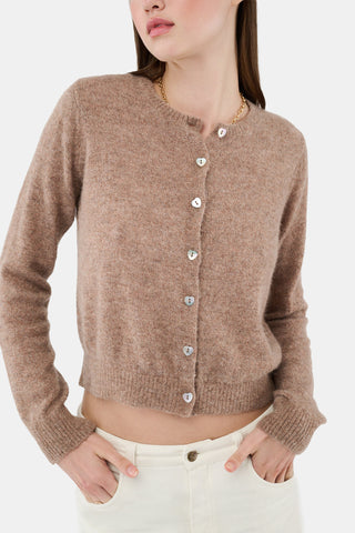 ROLLER RABBIT COPPER LUREX SHINE MOXIE CARDIGAN