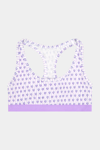 Lovely Stripe Rib Madison Racerback Bralette