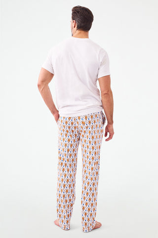 Roller Rabbit Mens Lovely Monkey Simon Pant Orange/Navy