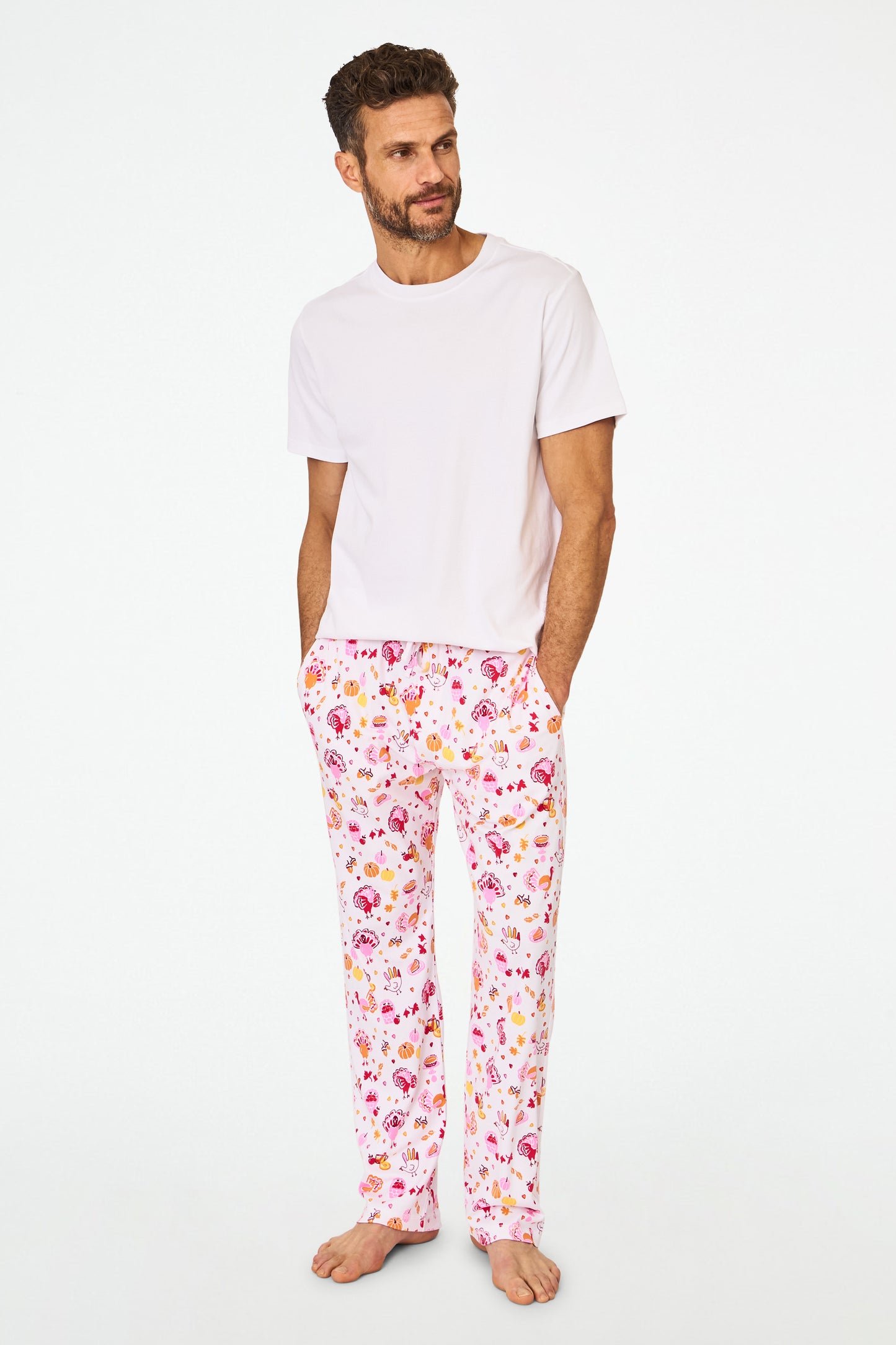 Roller Rabbit Men's Orange Fall-A-Palooza Troy Pajamas view 5