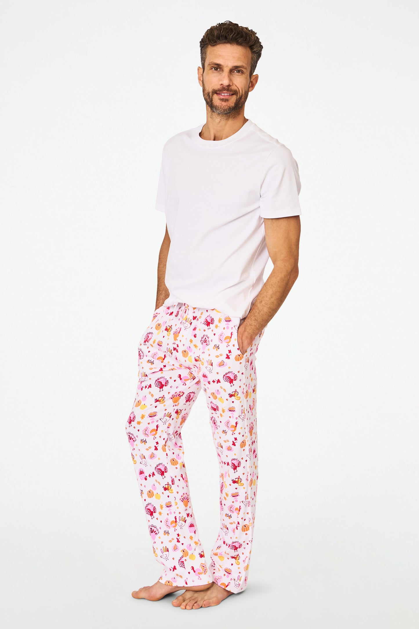 Roller Rabbit Men's Orange Fall-A-Palooza Troy Pajamas view 3