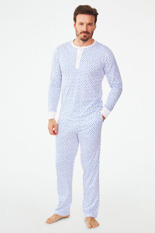 Mens Hearts Spencer Pajamas view 1