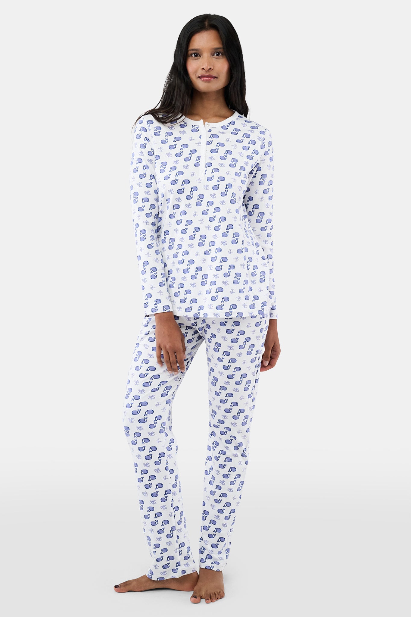 Roller Rabbit Blue Moby Pajamas view 1