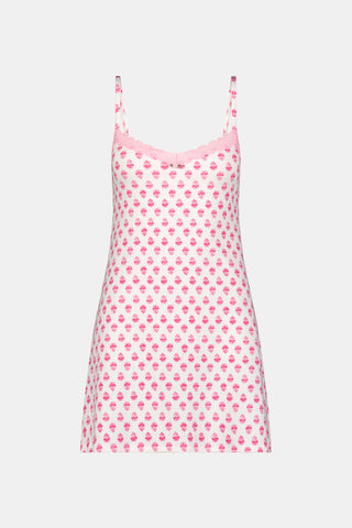 Ditsy Daisy Pointelle Pearl Slip Dress