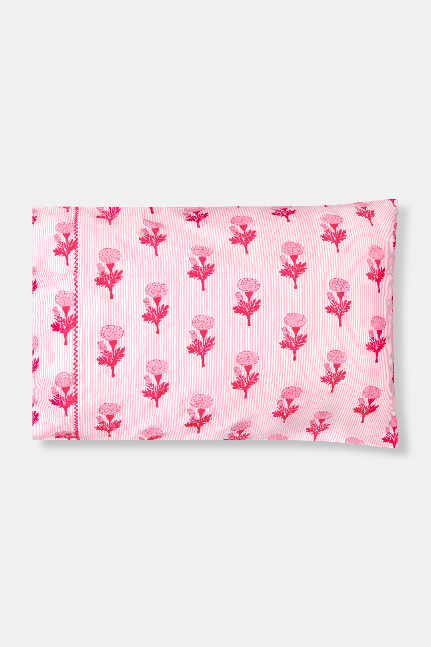 Roller Rabbit Pink Marigold Stripe Pillowcase Set view 4
