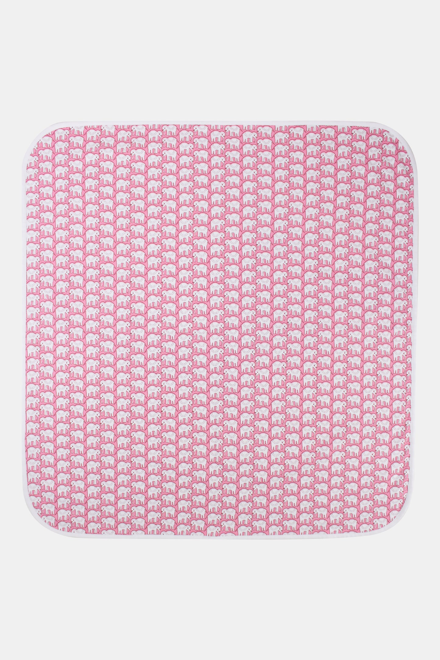 Roller Rabbit Pink Infant Hathi Receiving Blanket