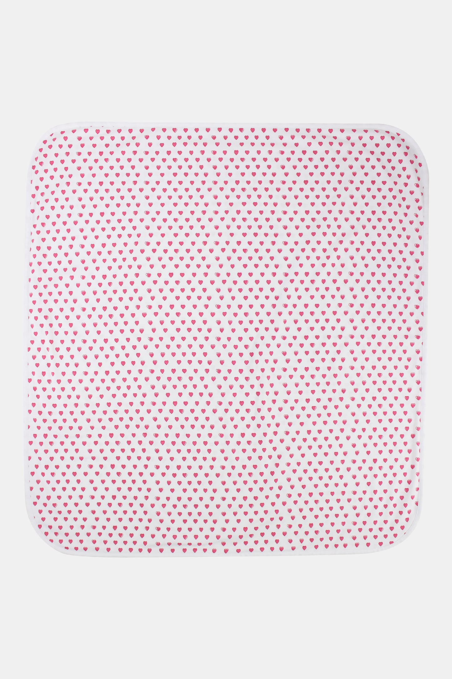 Roller Rabbit Pink Infant Hearts Receiving Blanket