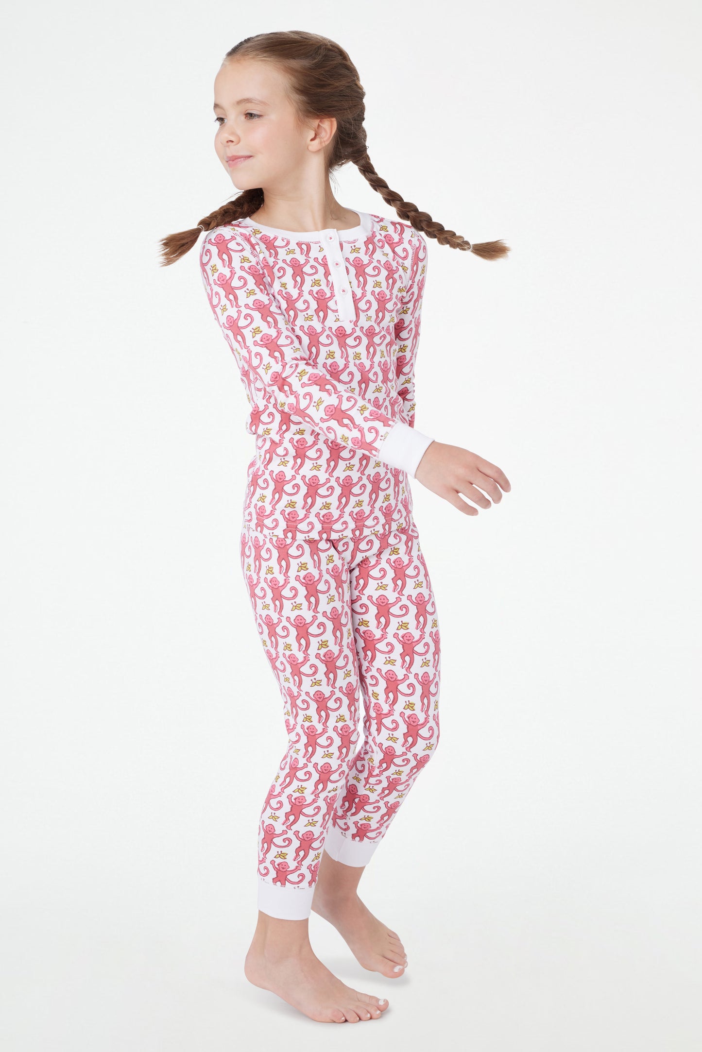 Kids Monkey Pajamas view 3