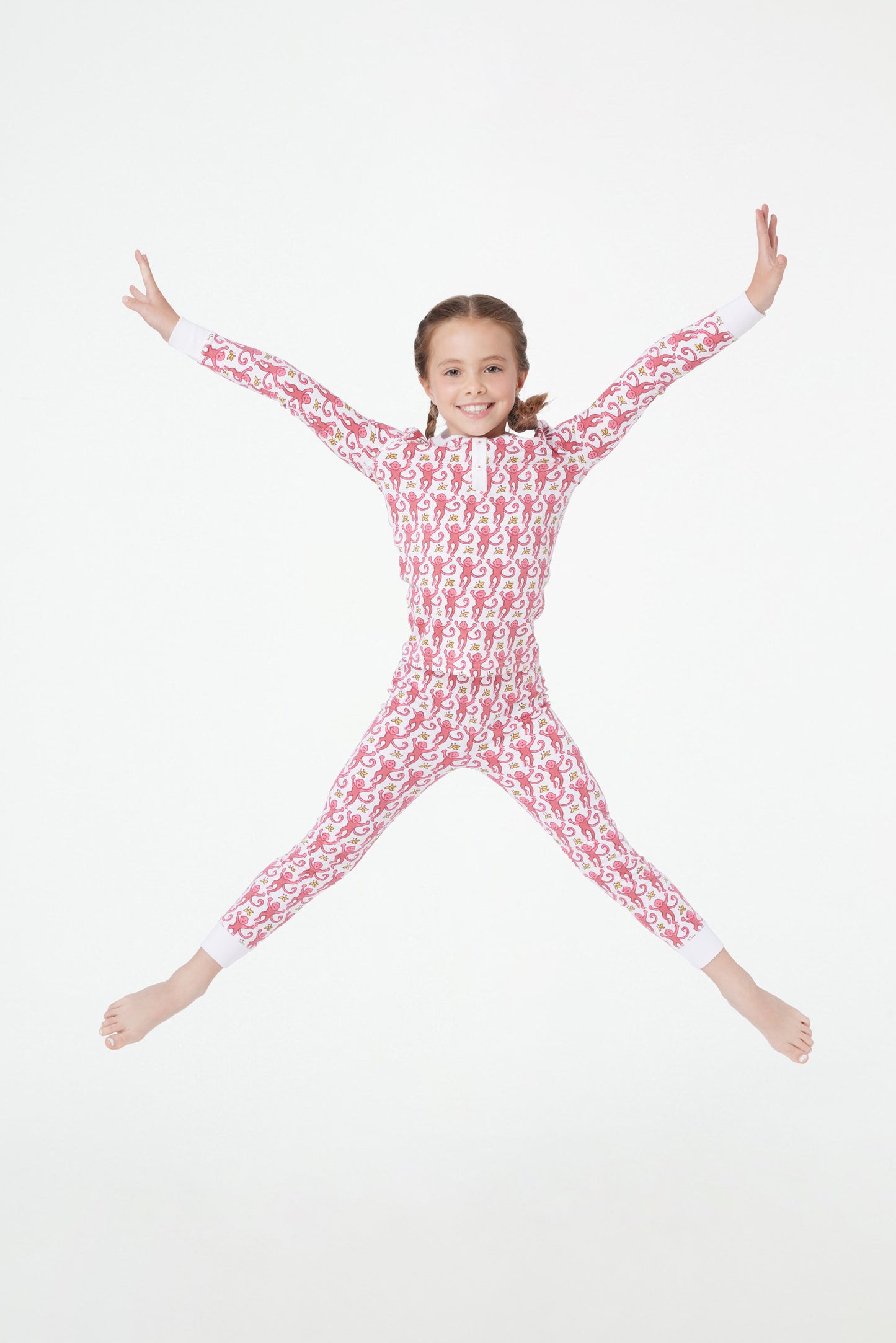 Kids Monkey Pajamas view 4