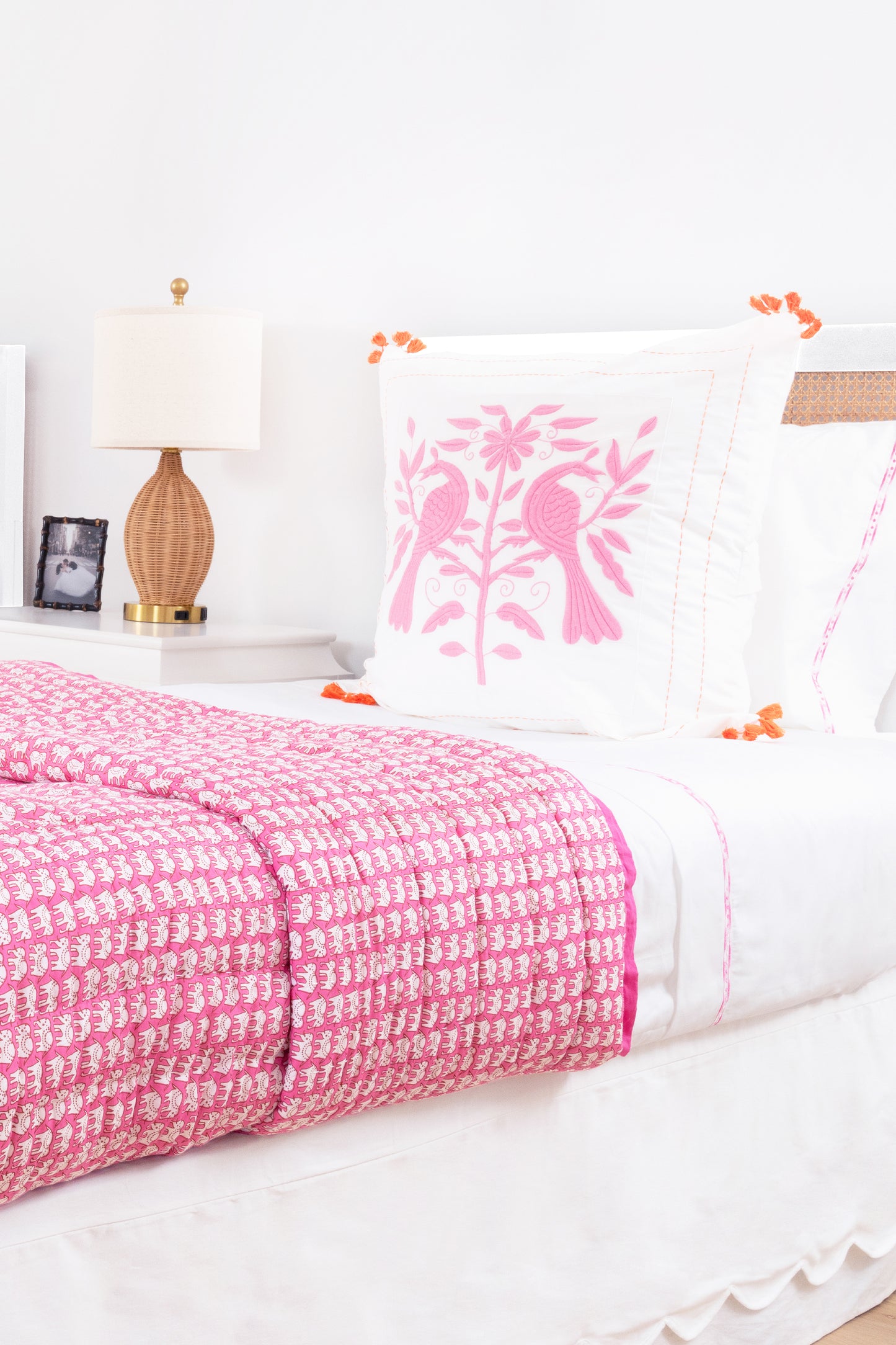Roller Rabbit Pink Hathi Quilt view 1