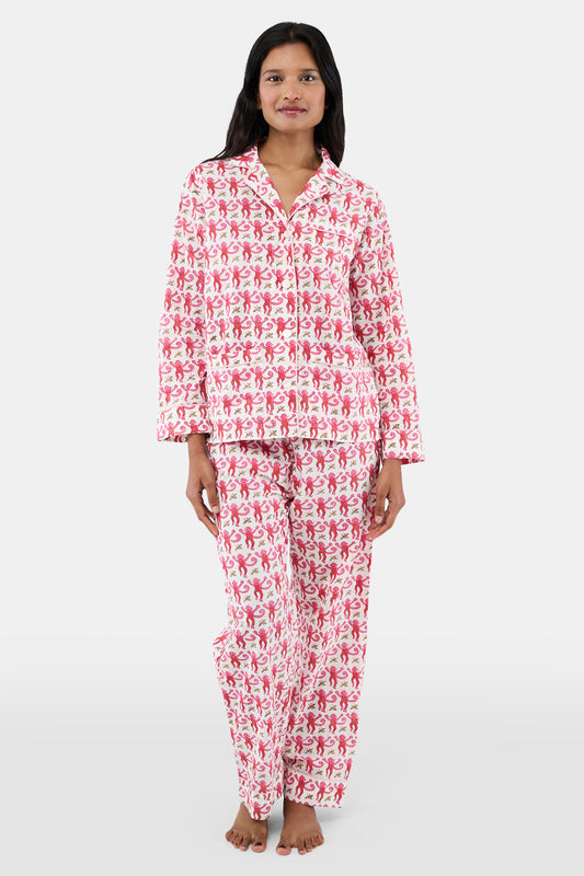 Roller Rabbit Pink Monkey Loungewear view 1