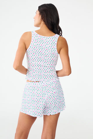 Pop Hearts Rib Astor Tank