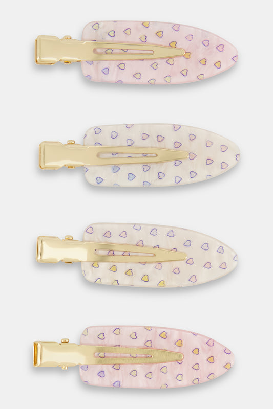 Roller Rabbit Hair Clips Hearts/Disco view 1