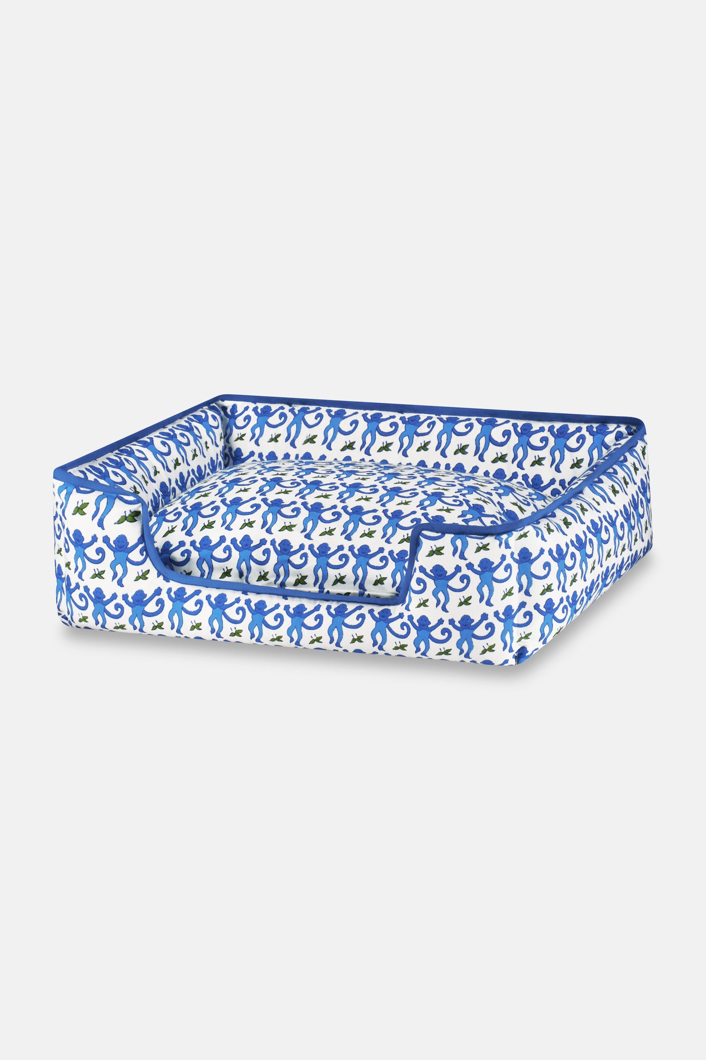 Roller Rabbit Blue Monkey Dog Bed view 2
