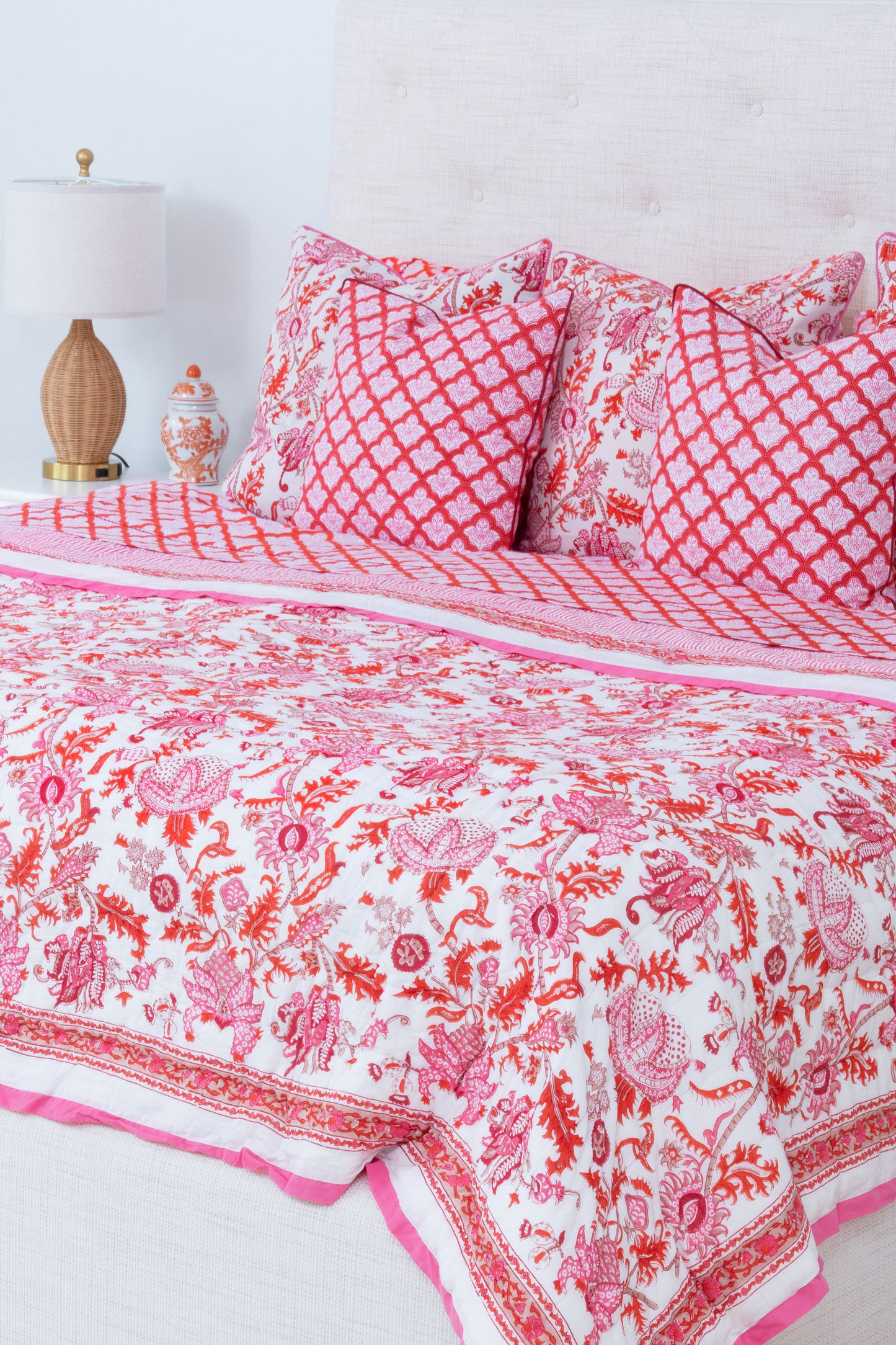Roller Rabbit Red Amanda Quilt view 4