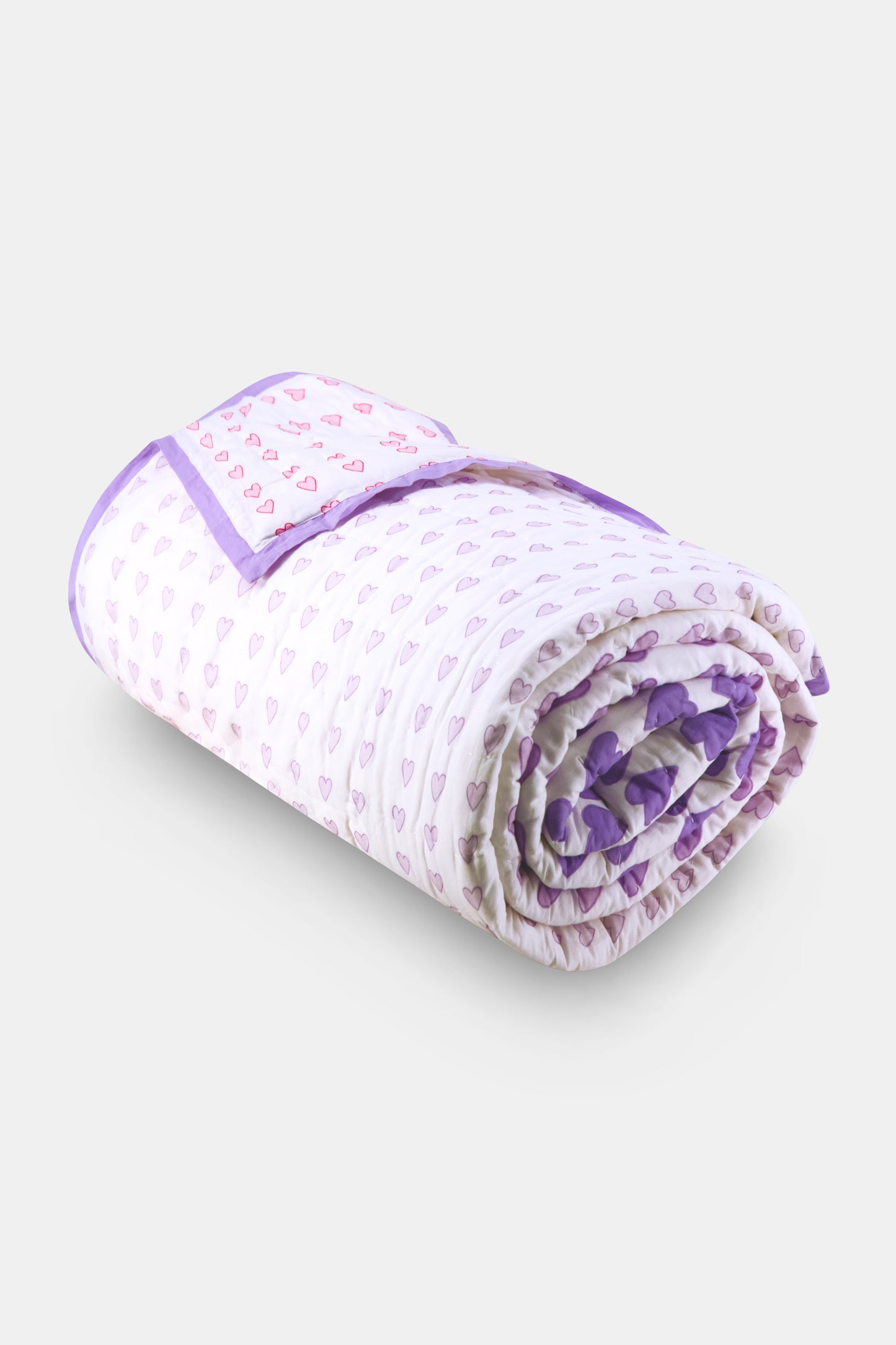 Lovely Hearts Reversible Quilt view 2