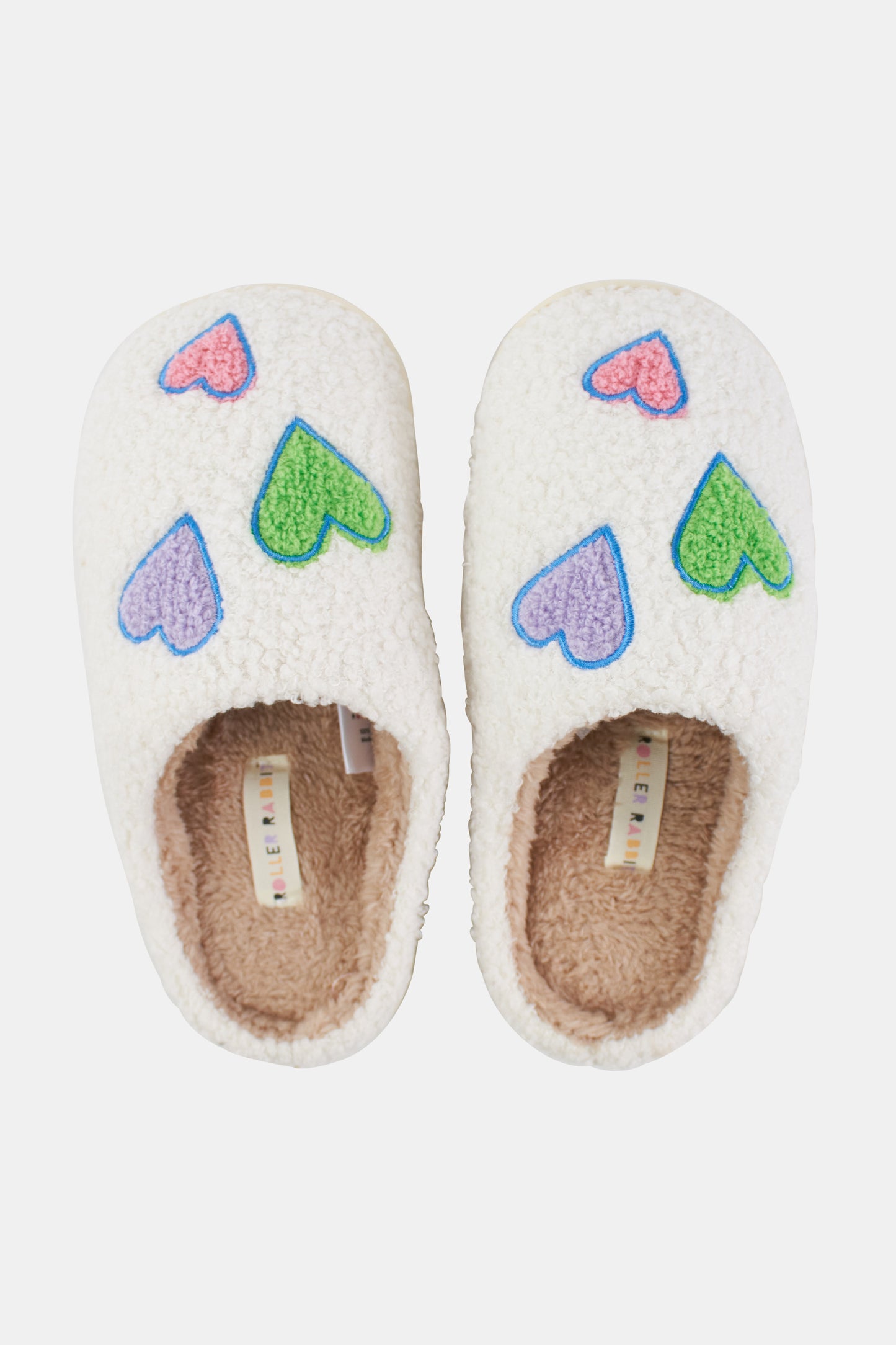 Roller Rabbit Disco Hearts Fuzzy Slippers view 2