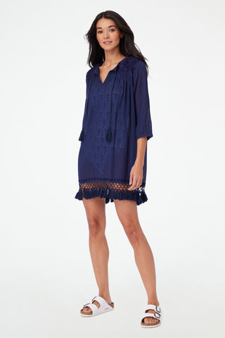 Roller Rabbit Navy Lucknow Serafina Tunic