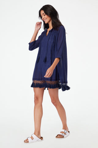 Roller Rabbit Navy Lucknow Serafina Tunic