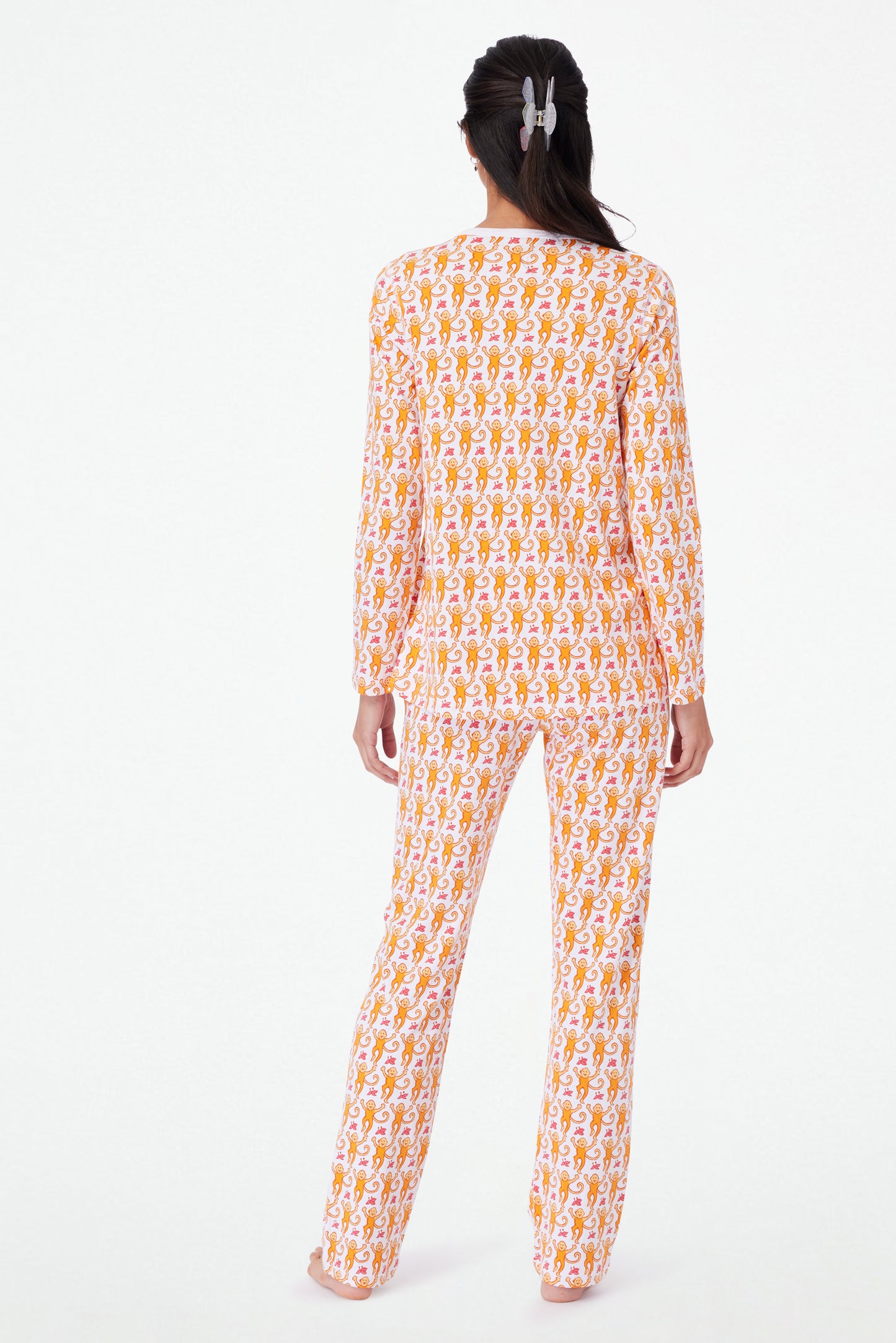 Roller Rabbit Orange Monkey Pajamas view 5