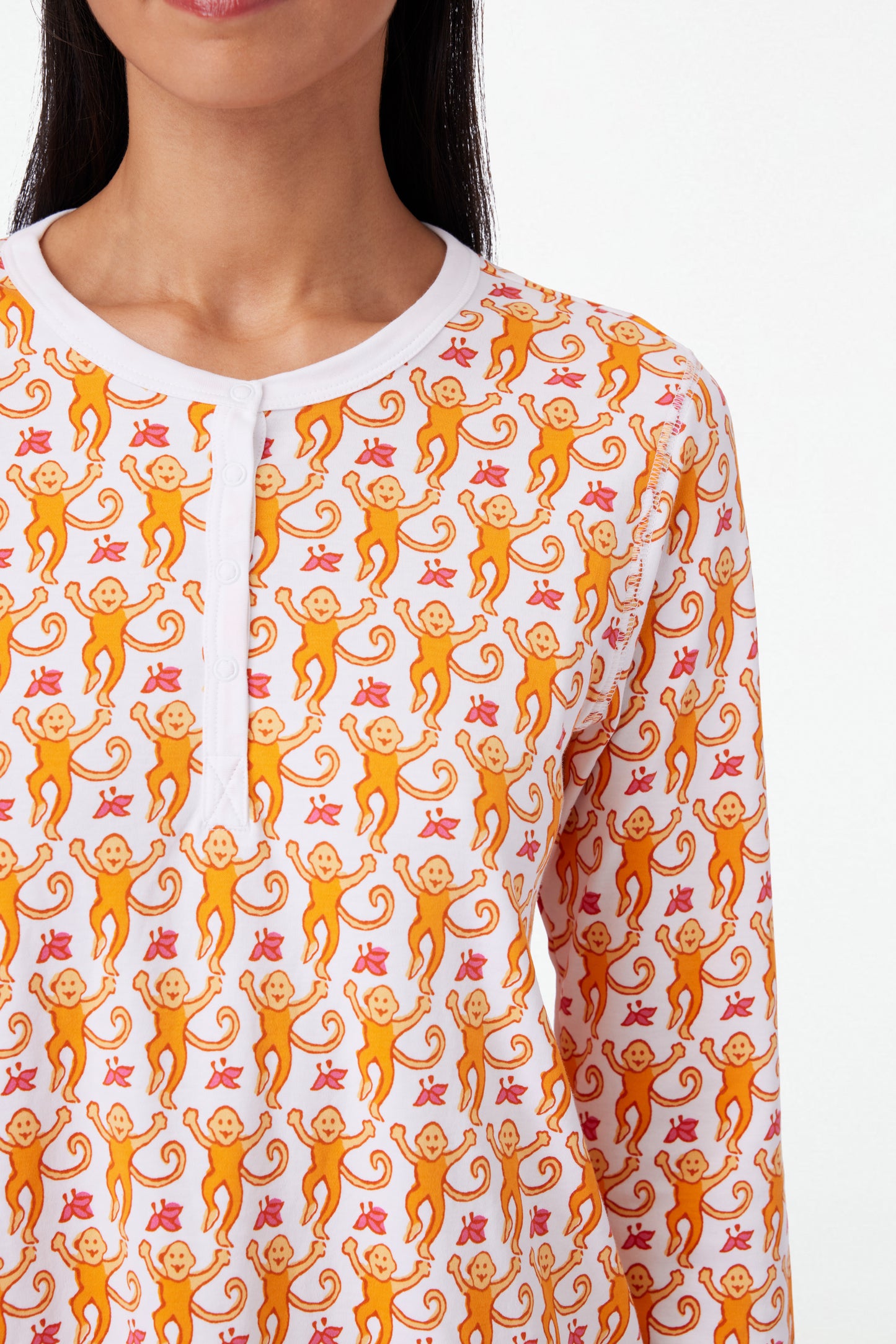 Roller Rabbit Orange Monkey Pajamas view 4