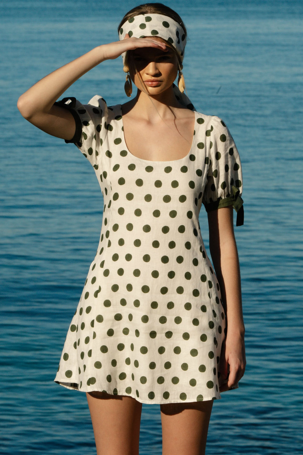 roller rabbit green dress Fern Floral Georgina Dress