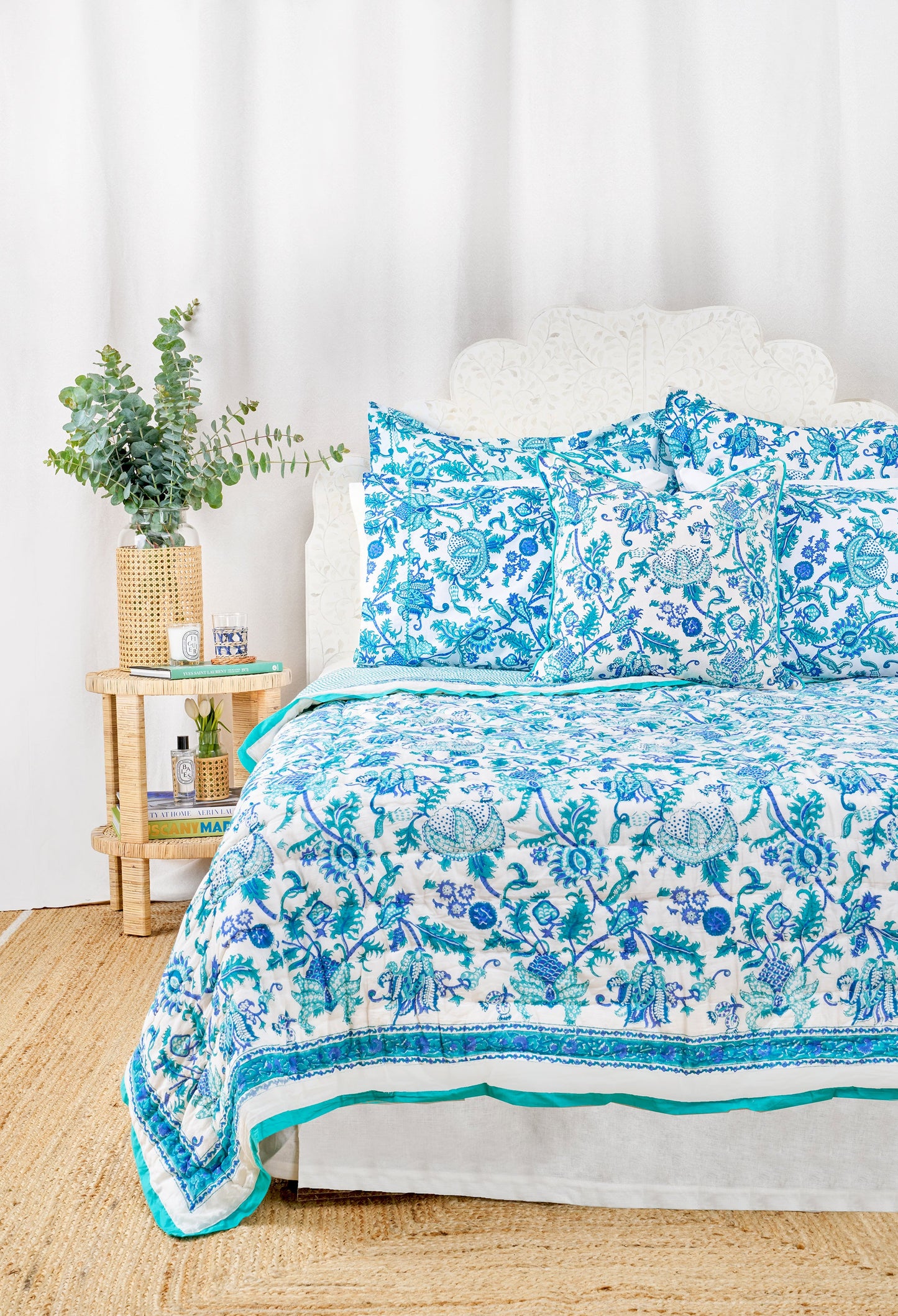 Roller Rabbit Turquoise Amanda Quilt view 1