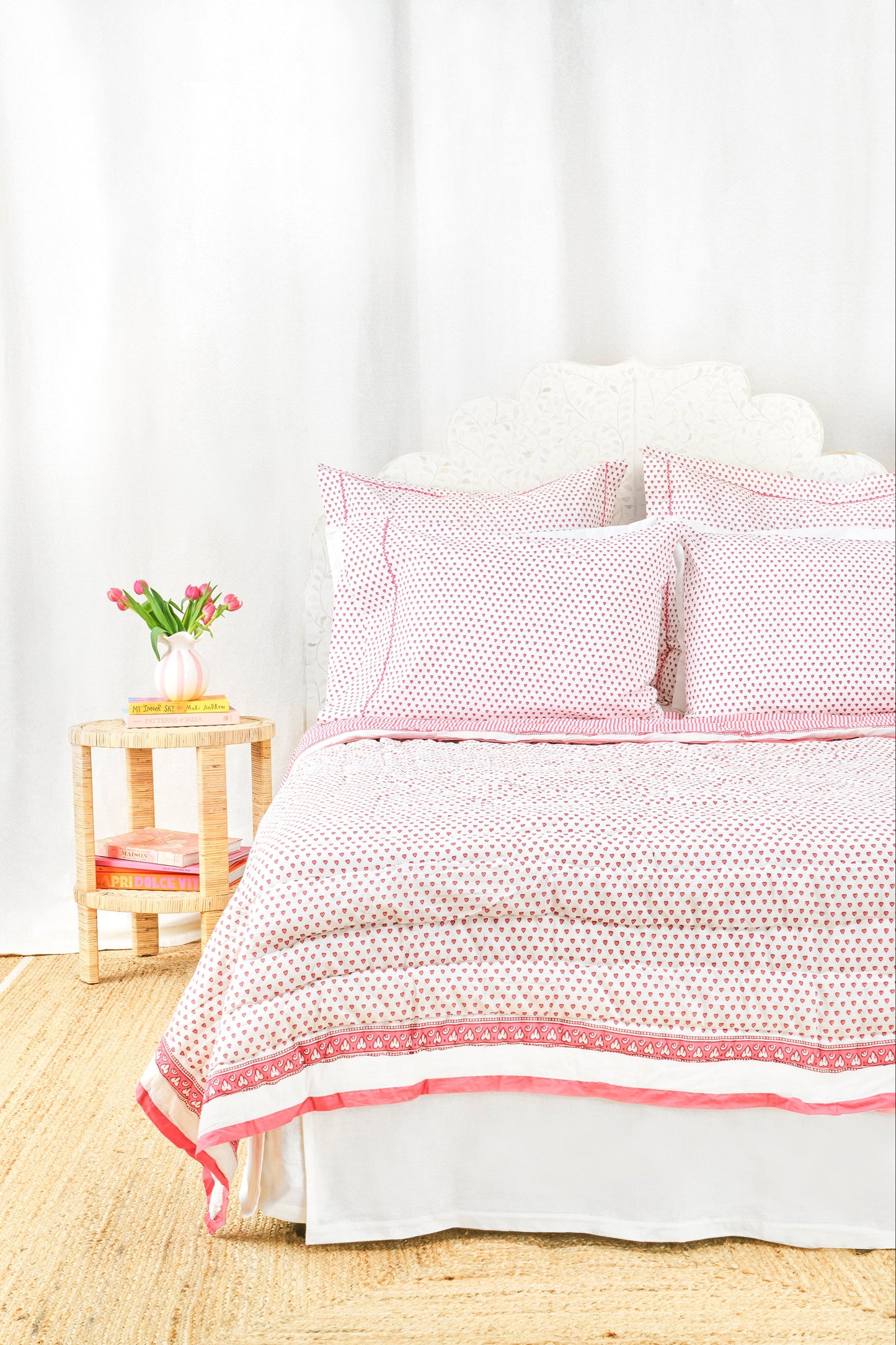 Roller Rabbit Pink Hearts Quilt view 1