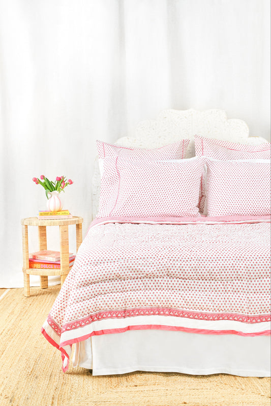 Roller Rabbit Pink Hearts Quilt view 1