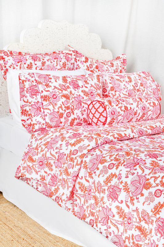 Roller Rabbit Orange Amanda Duvet Cover view 1