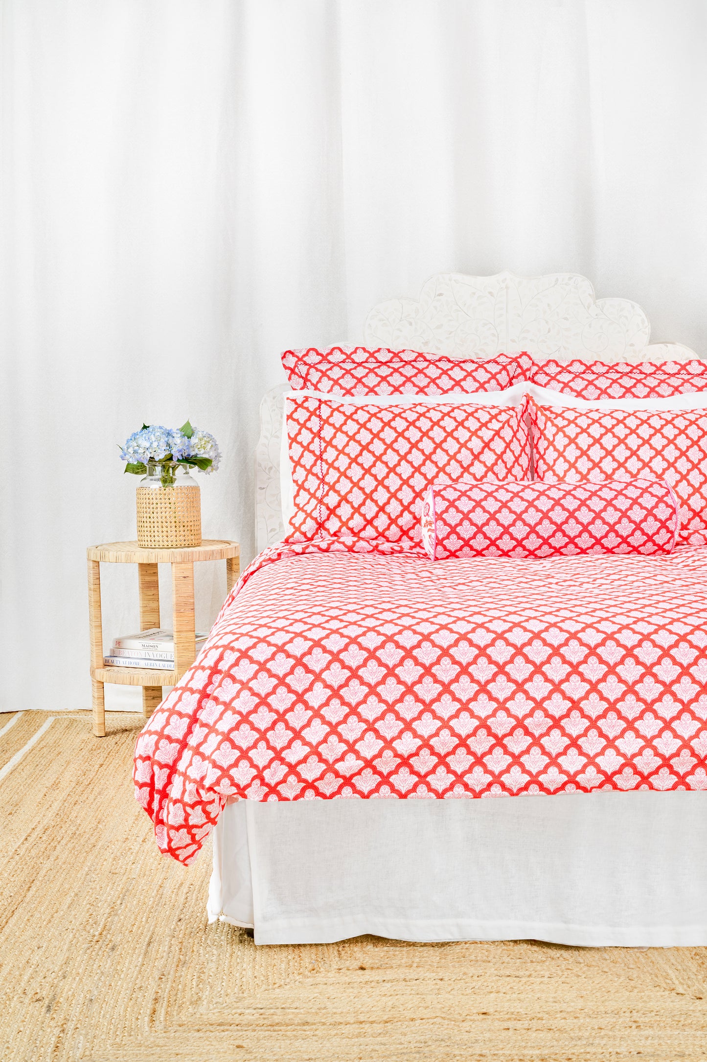 Roller Rabbit Red Jemina Duvet Cover view 2