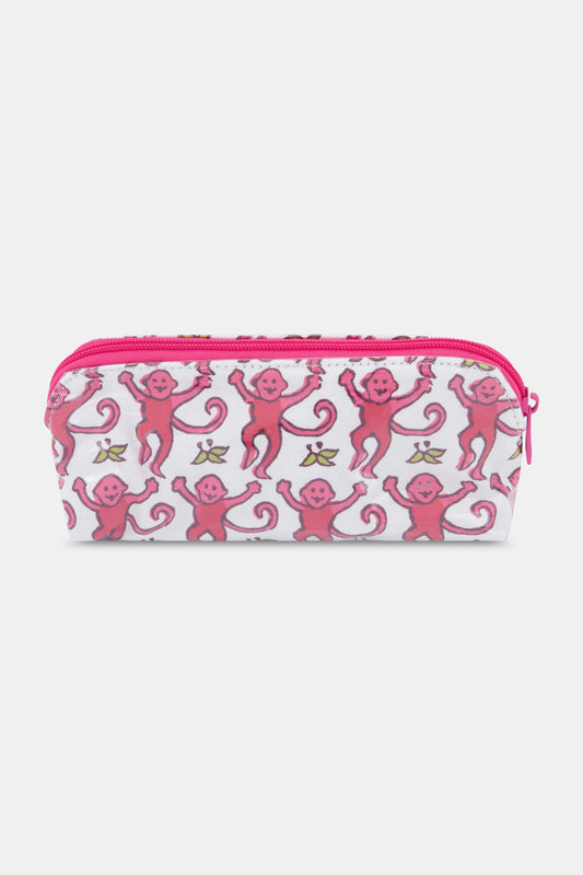 Roller-Rabbit-Monkey-Makeup-Bag-Pink view 1