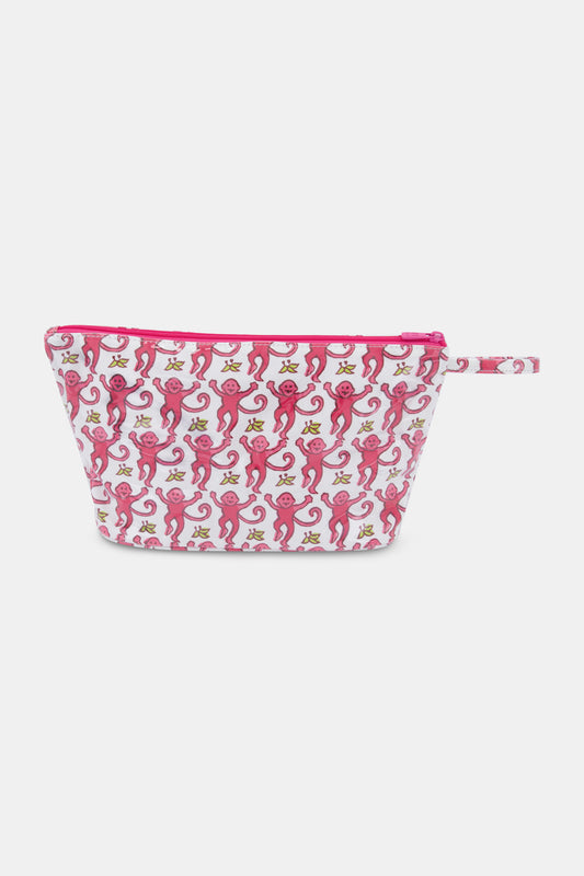 Roller-Rabbit-Monkey-Toiletry-Case-Pink view 1