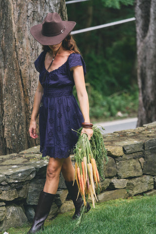 Eyelet Pipette Dress