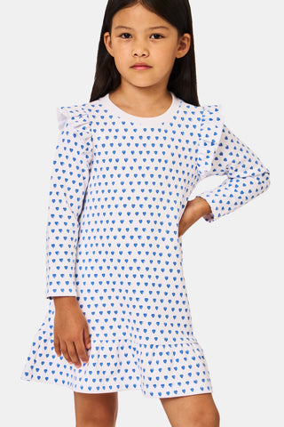 Roller Rabbit Blue Kids Hearts Isa Dress