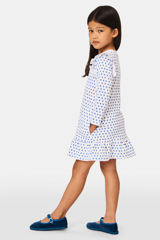 Roller Rabbit Blue Kids Hearts Isa Dress
