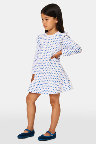 Roller Rabbit Blue Kids Hearts Isa Dress