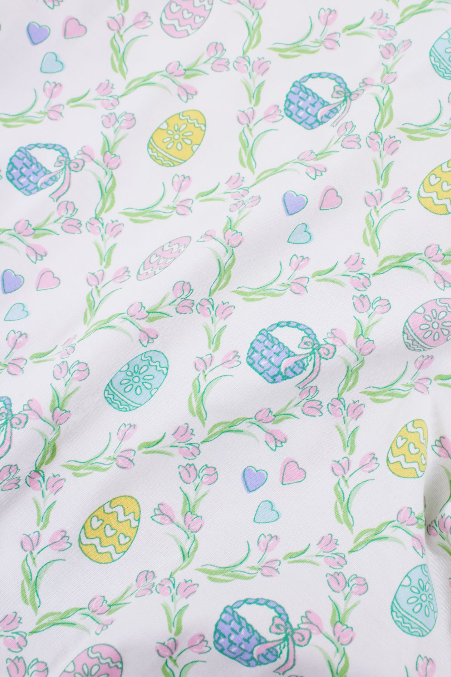 Tulip Trellis Long Sleeve Polo Pajamas view 5