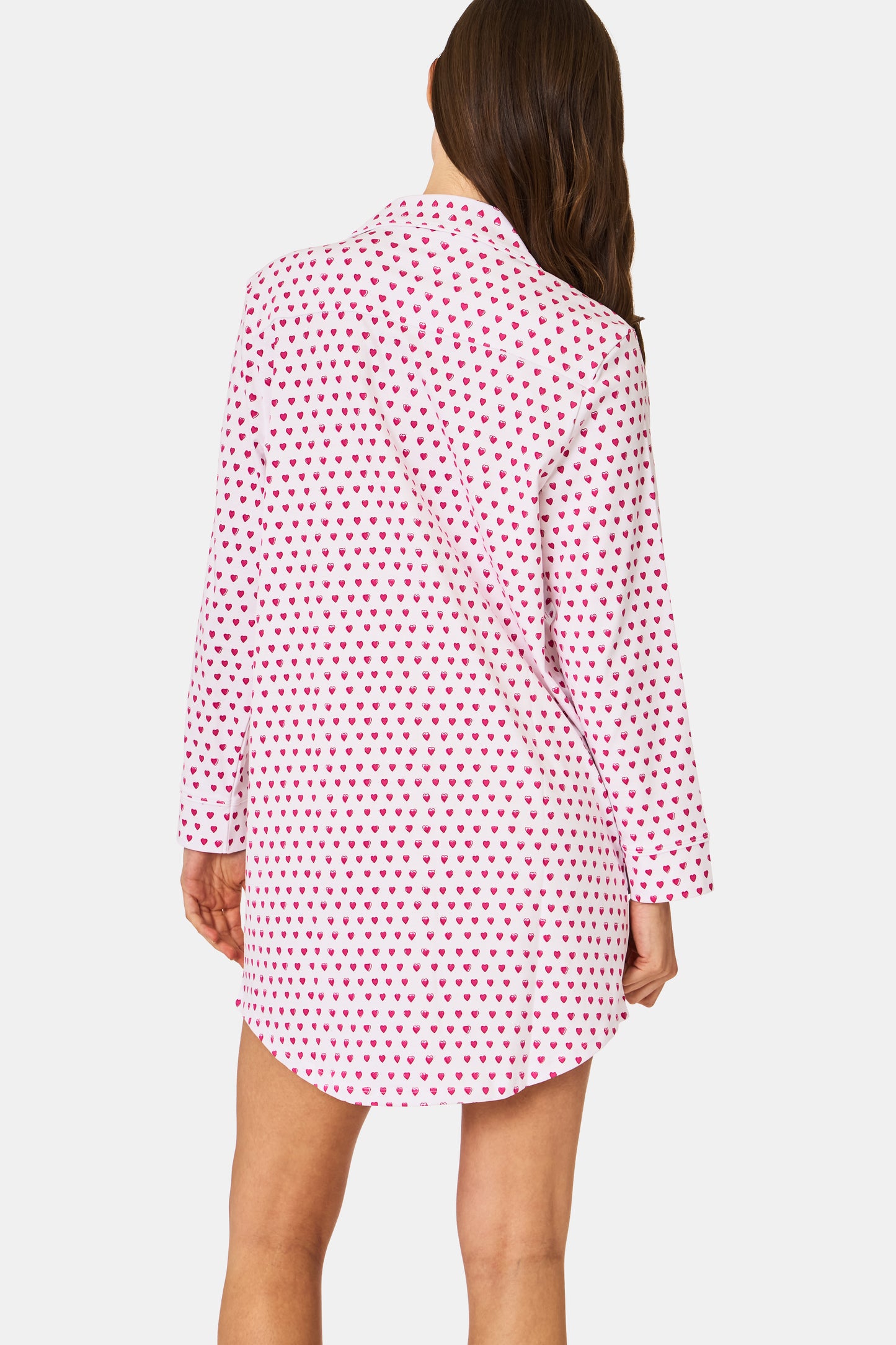 Roller Rabbit Pink Hearts Perlita Lounge Dress view 6