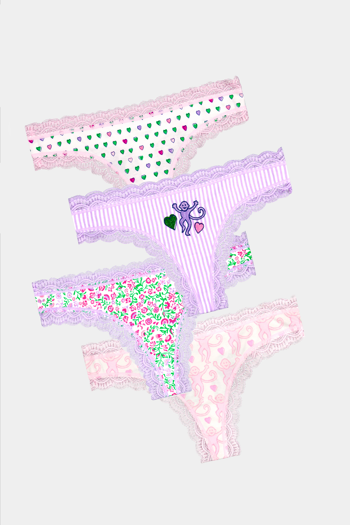Roller Rabbit Mixed Icon Thong 4 Pack view 7