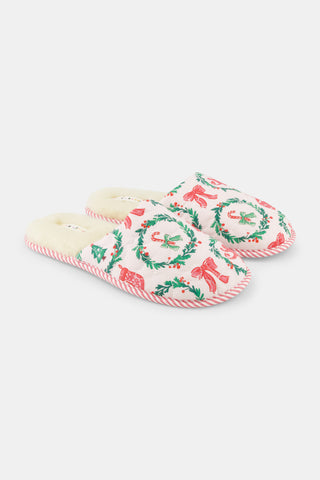 Tis The Season Quilted Slipper