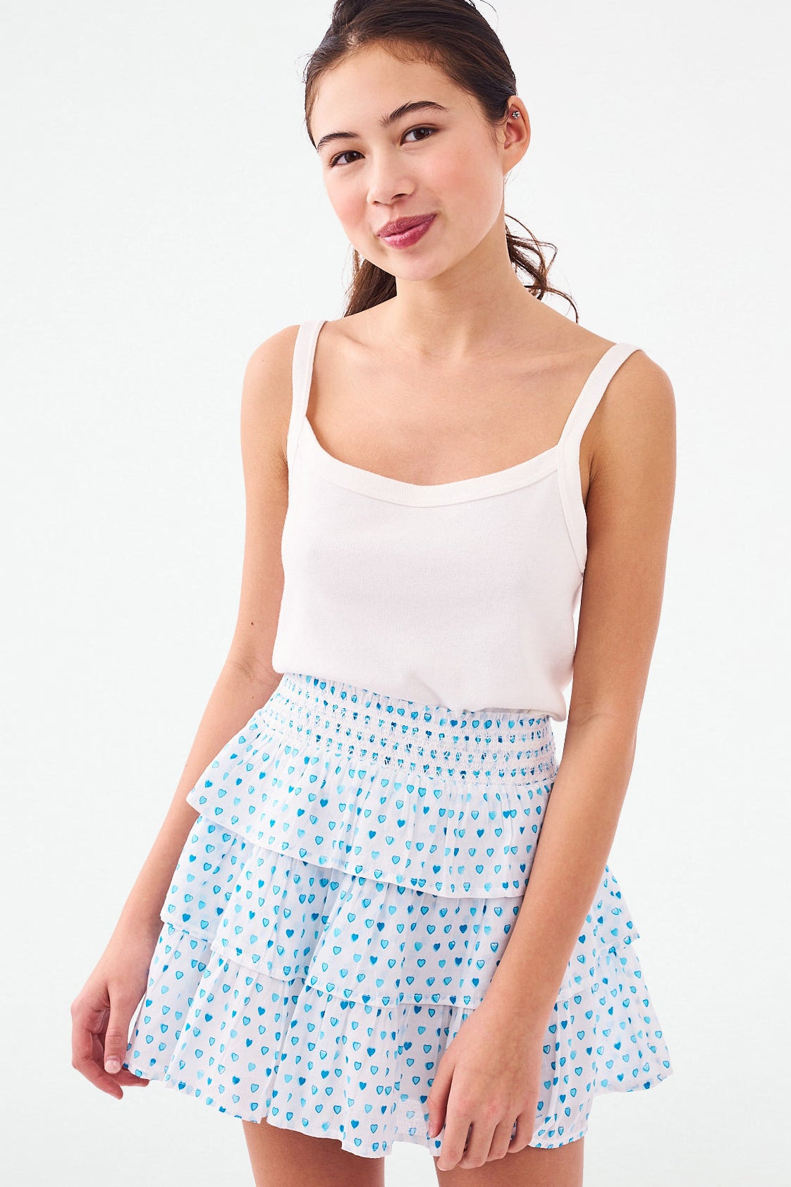Roller Rabbit Kids Pop Hearts Sami Skirt Teal view 4