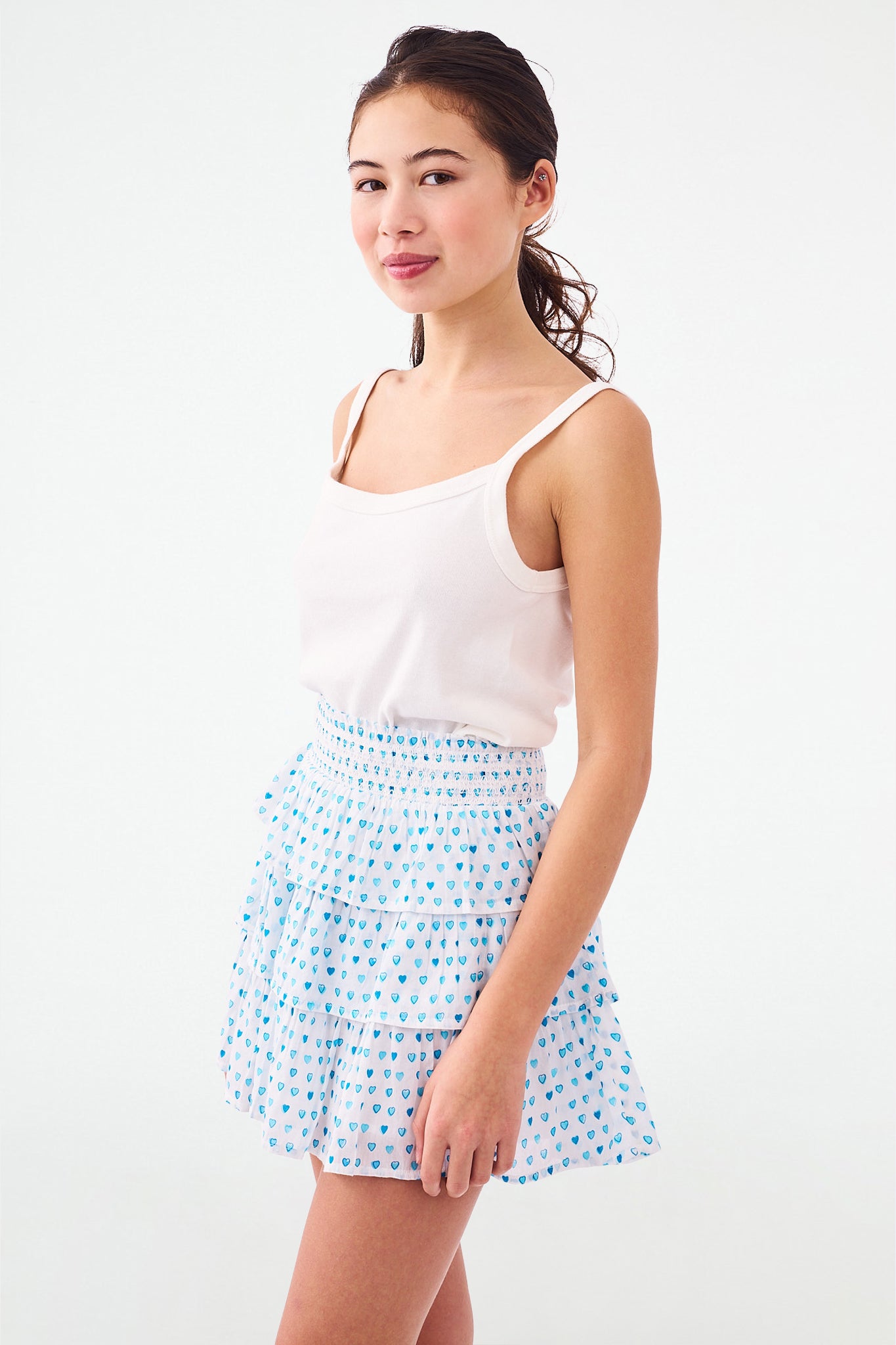 Roller Rabbit Kids Pop Hearts Sami Skirt Teal view 6