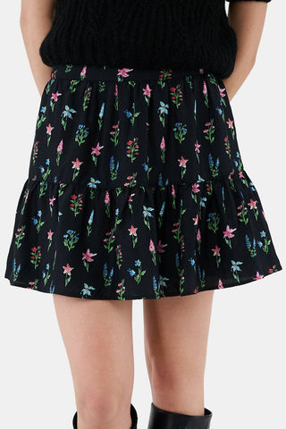 ROLLER RABBIT BLACK WILDFLOWER DITSY FLEET SKIRT