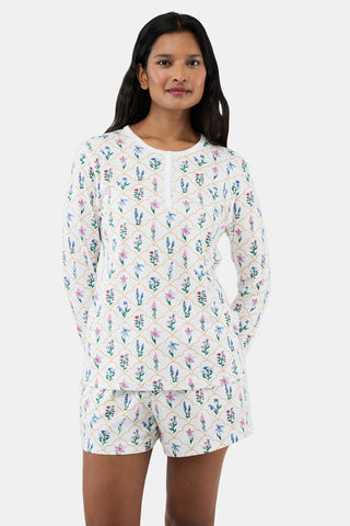 ROLLER RABBIT WHITE WILDFLOWER JEMINA HUNTER PAJAMAS