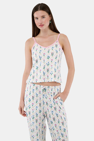 ROLLER RABBIT WHITE WILDFLOWER JEMINA JOANIE PAJAMAS