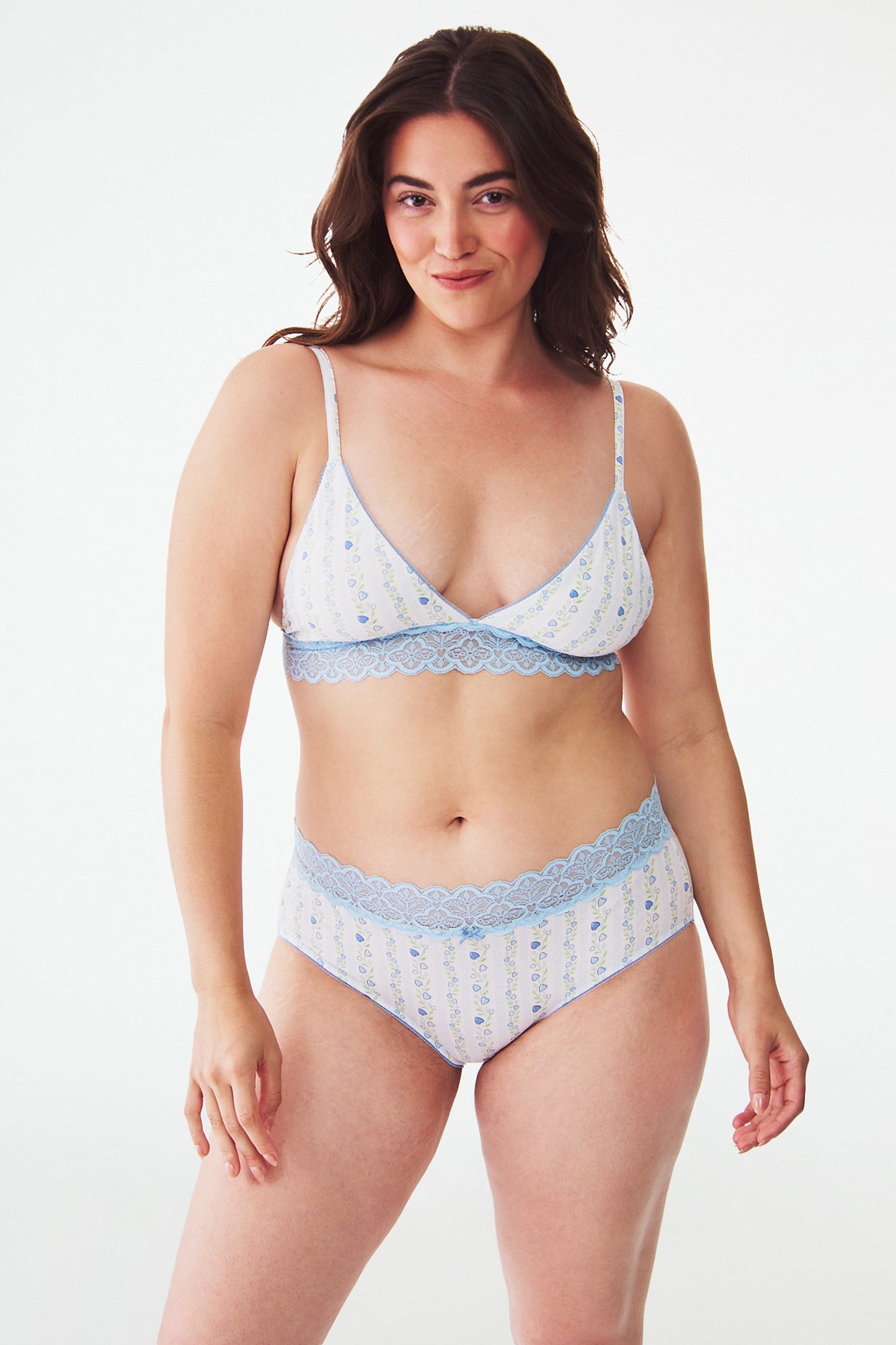 Roller Rabbit Blue Hearts Vine Mercer Bralette view 3
